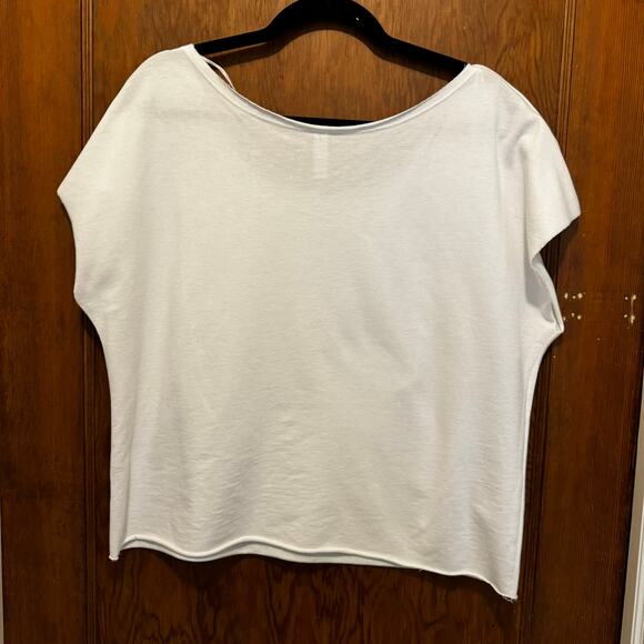 EUC Cleveland Cavaliers Cavs Glittery Sparkle Off Shoulder Raw Hem Top XL - Picture 6 of 7